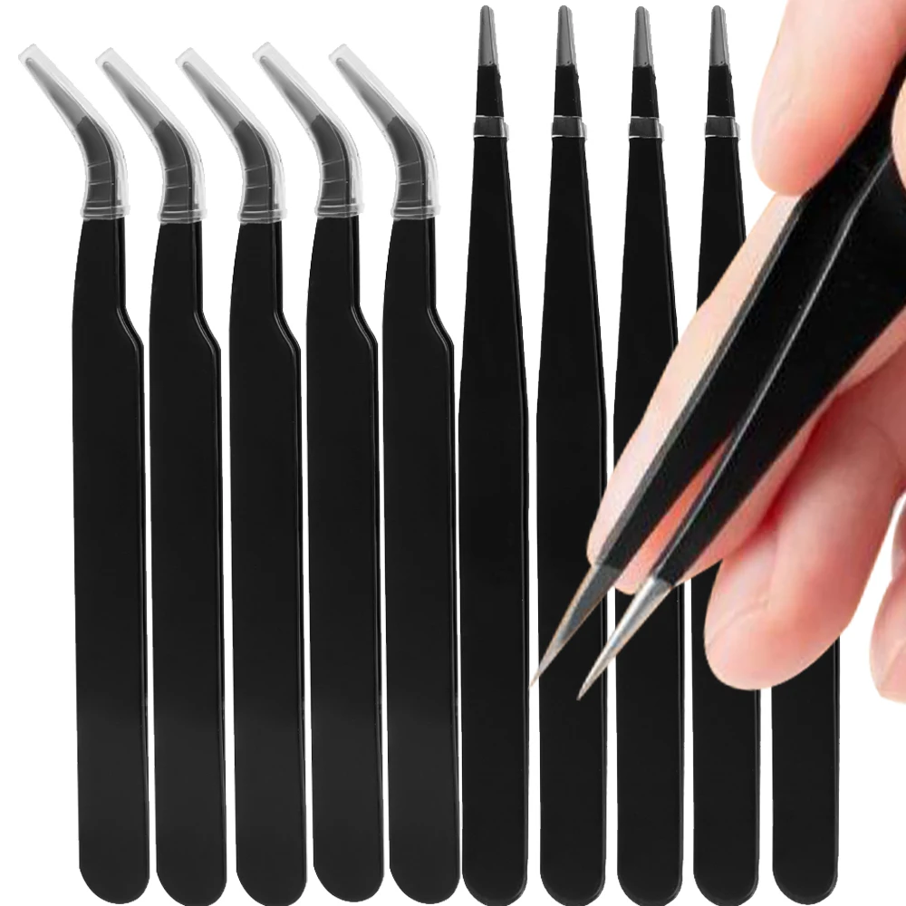 Nail Extension Form - 10 шт., пинцет для наращивания ресниц