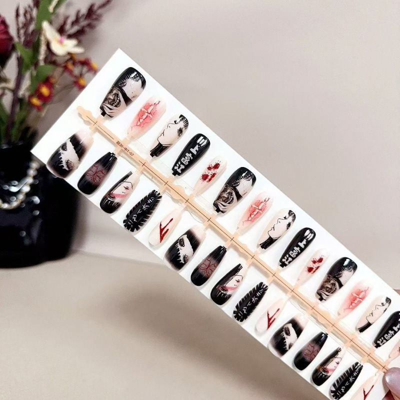 Press On Nail Set - Kawakami Tomie маникюр сладкий крутой стиль
