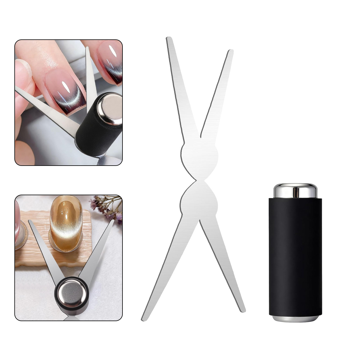 Nail Art Full Color - Двусторонний магнит для французского маникюра, набор