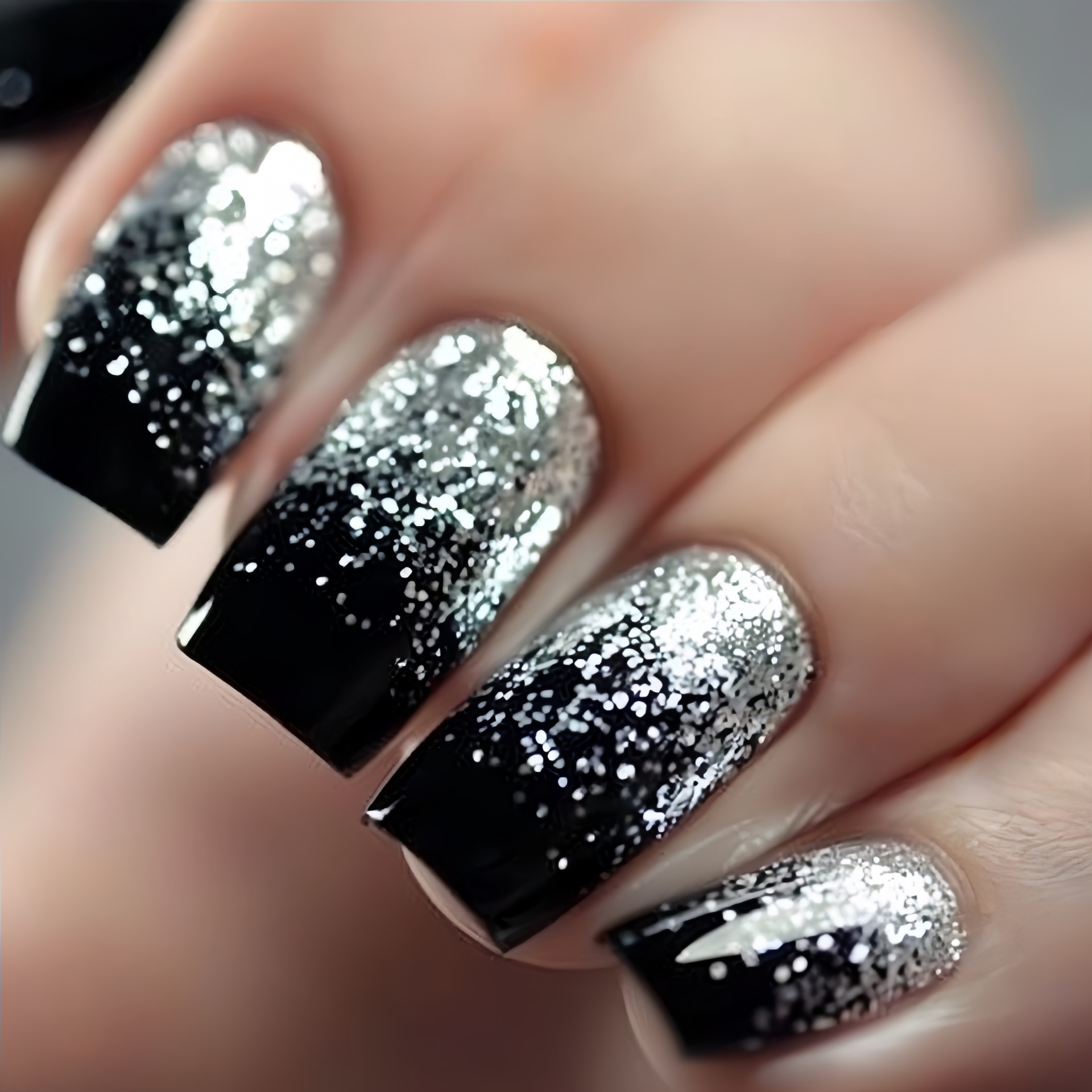 Press On Nail Set - Короткие средние накладные ногти Градиент коричневый