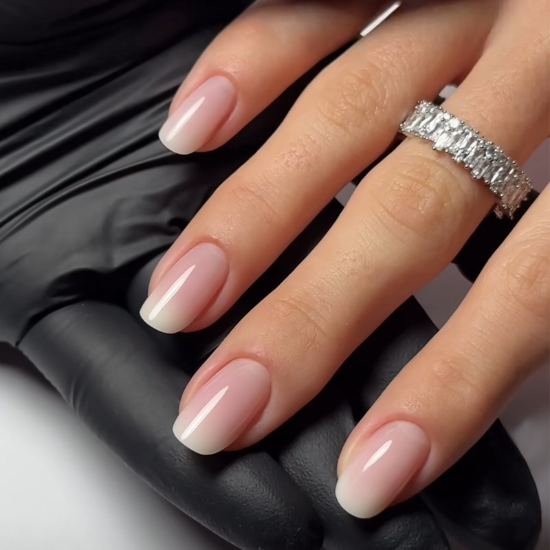 Nail Art Pink - 24 шт., простые балетные блестящие съемные