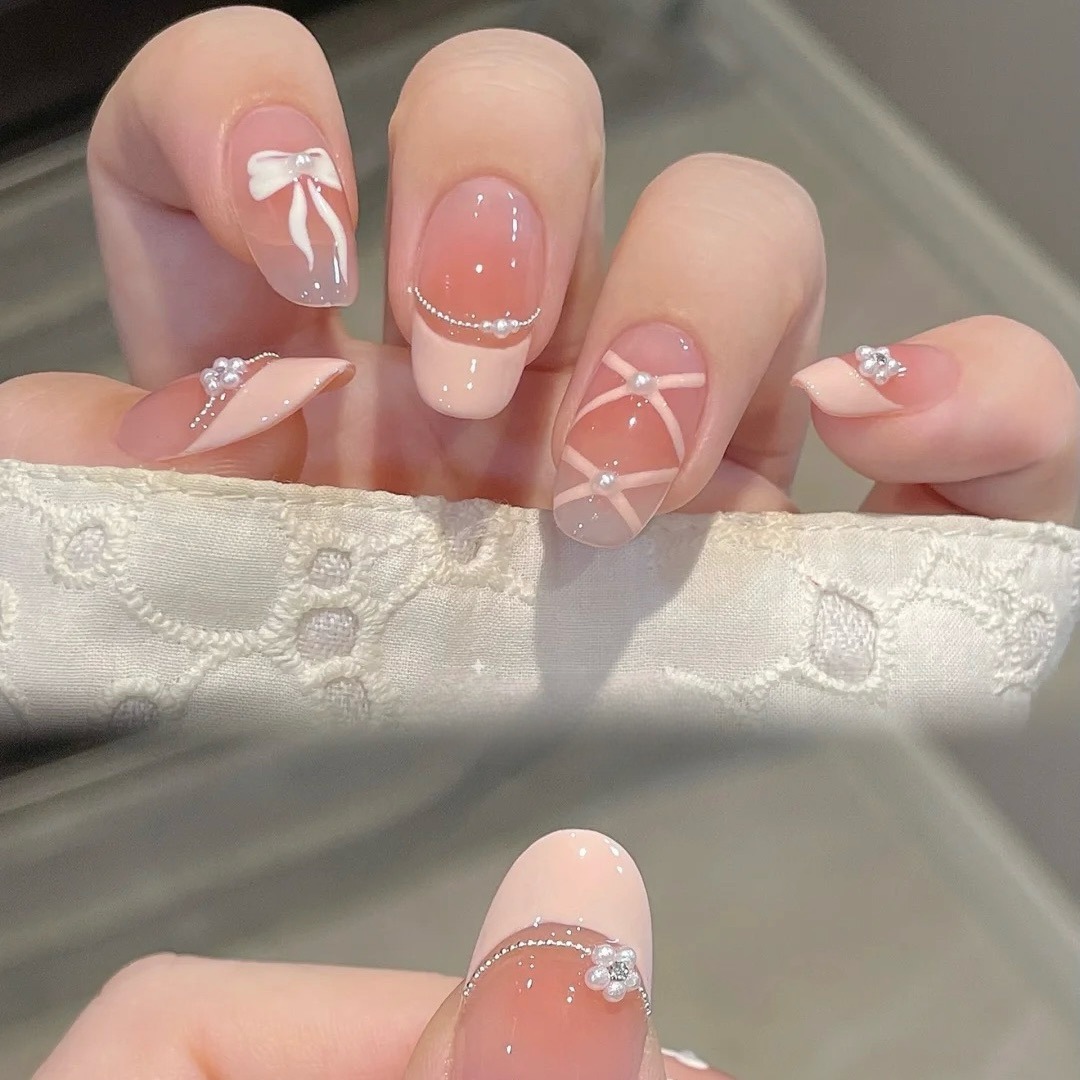 10 шт., белое французское розо – обзор и цена Nail Art Pink