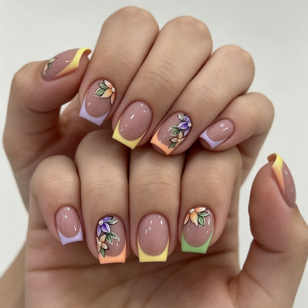 24 шт. розовых глянцевых накла – обзор и цена Press On Nail Set