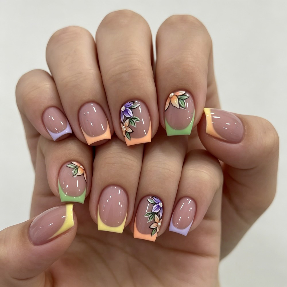 24 шт. розовых глянцевых накла – обзор и цена Press On Nail Set
