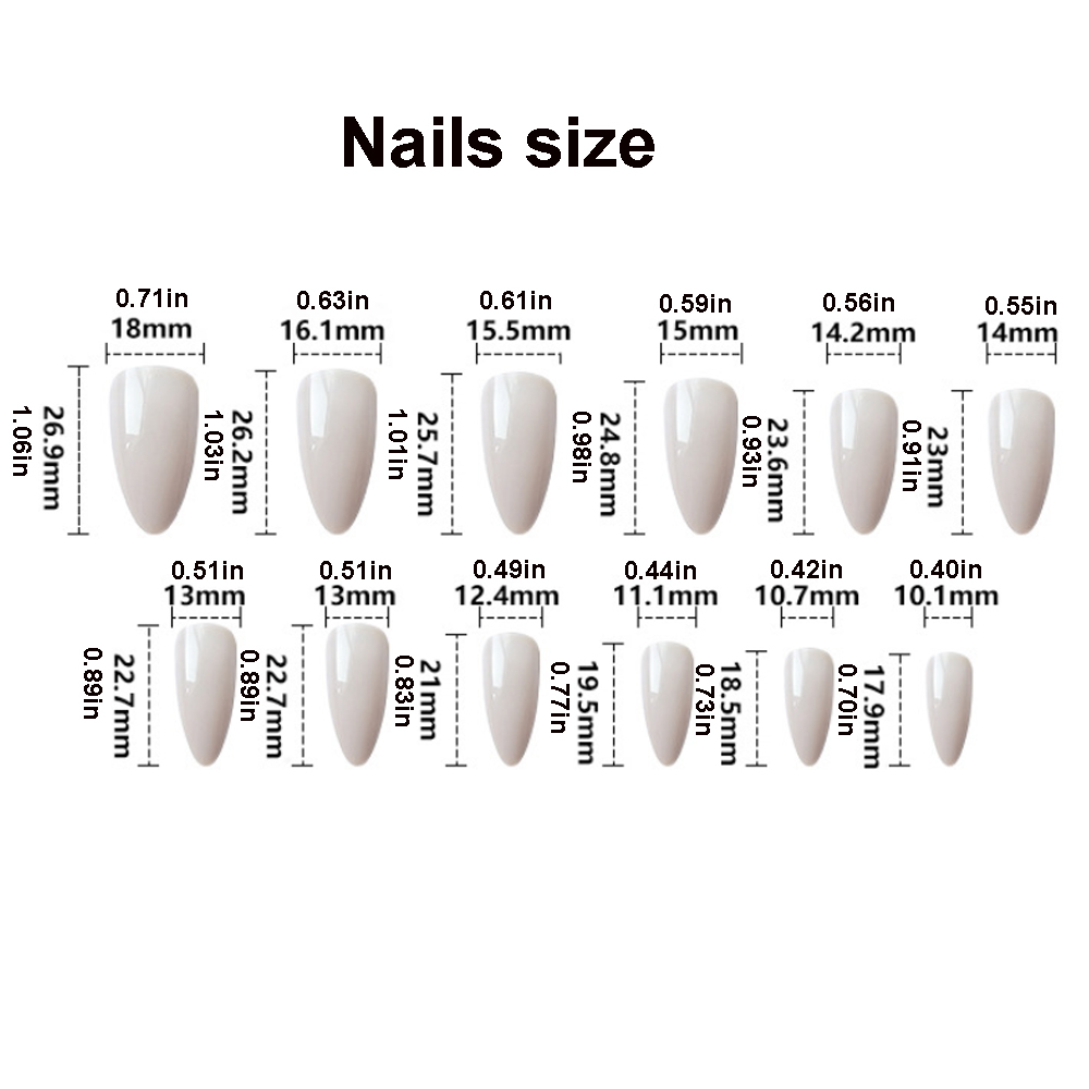 3D-цветы, искусственные ногти  – обзор и цена Press On Nail Set