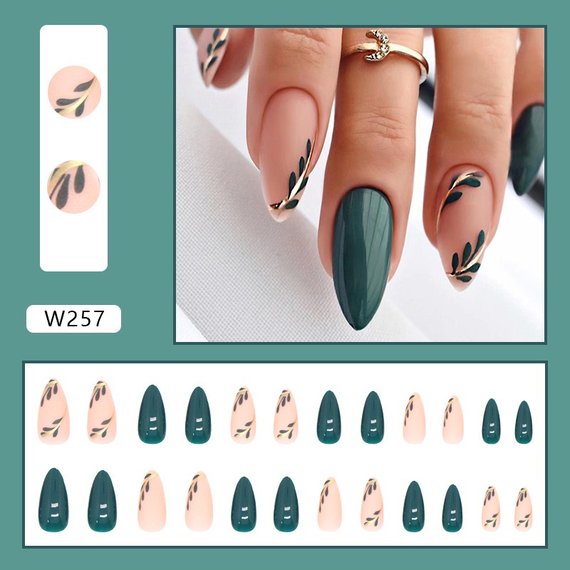 24 шт./компл. миндалевидный пр – обзор и цена Nail Art Pink