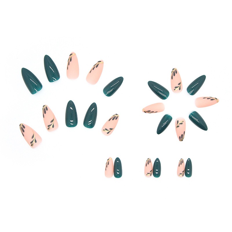 24 шт./компл. миндалевидный пр – обзор и цена Nail Art Pink