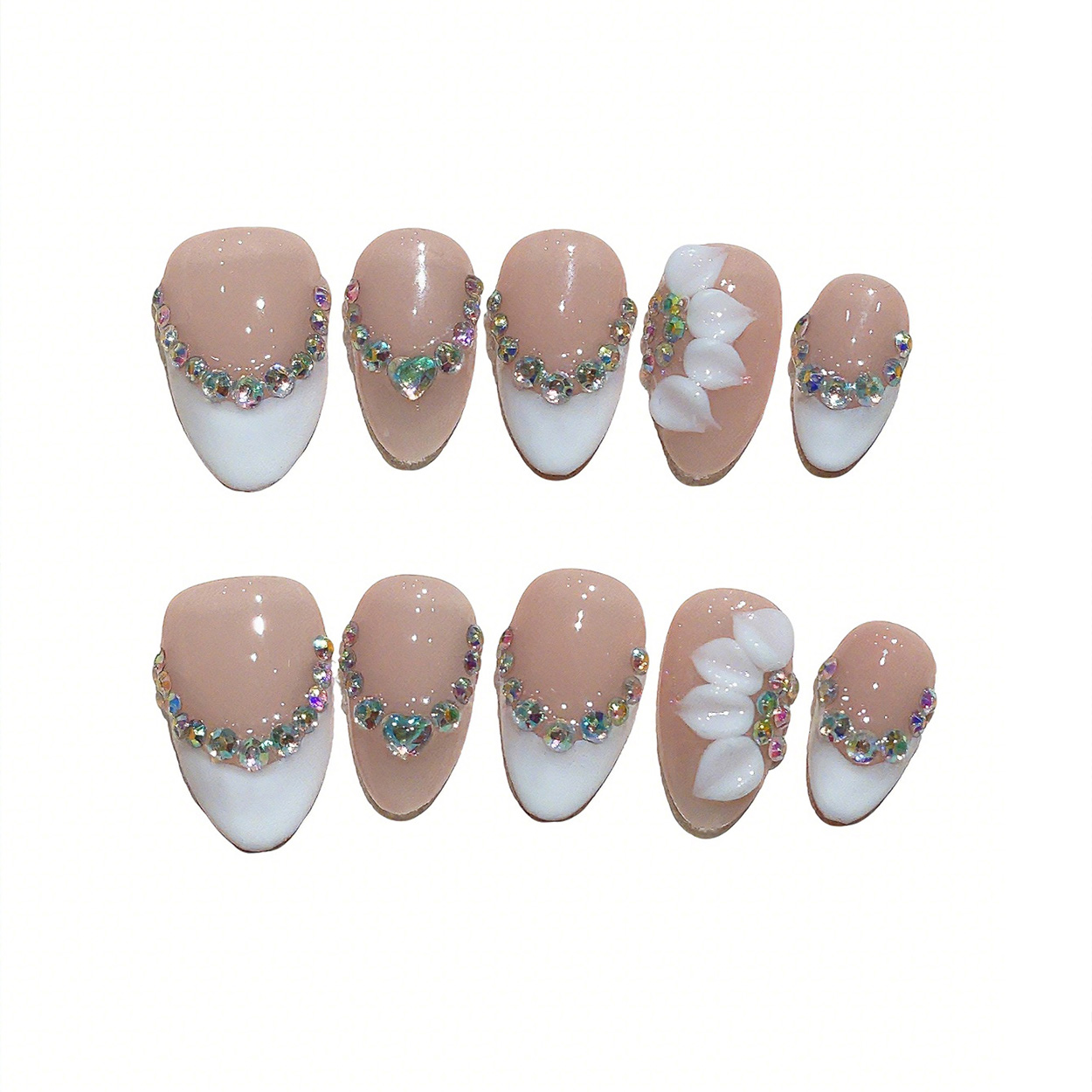 Набор из 10 коротких накладных – обзор и цена Press On Nail Set