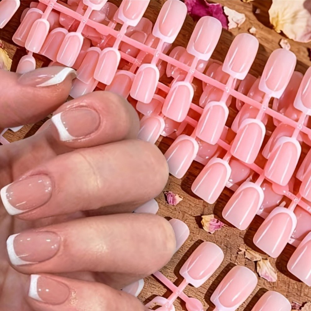 120 шт. коротких квадратных на – обзор и цена Nail Art Pink