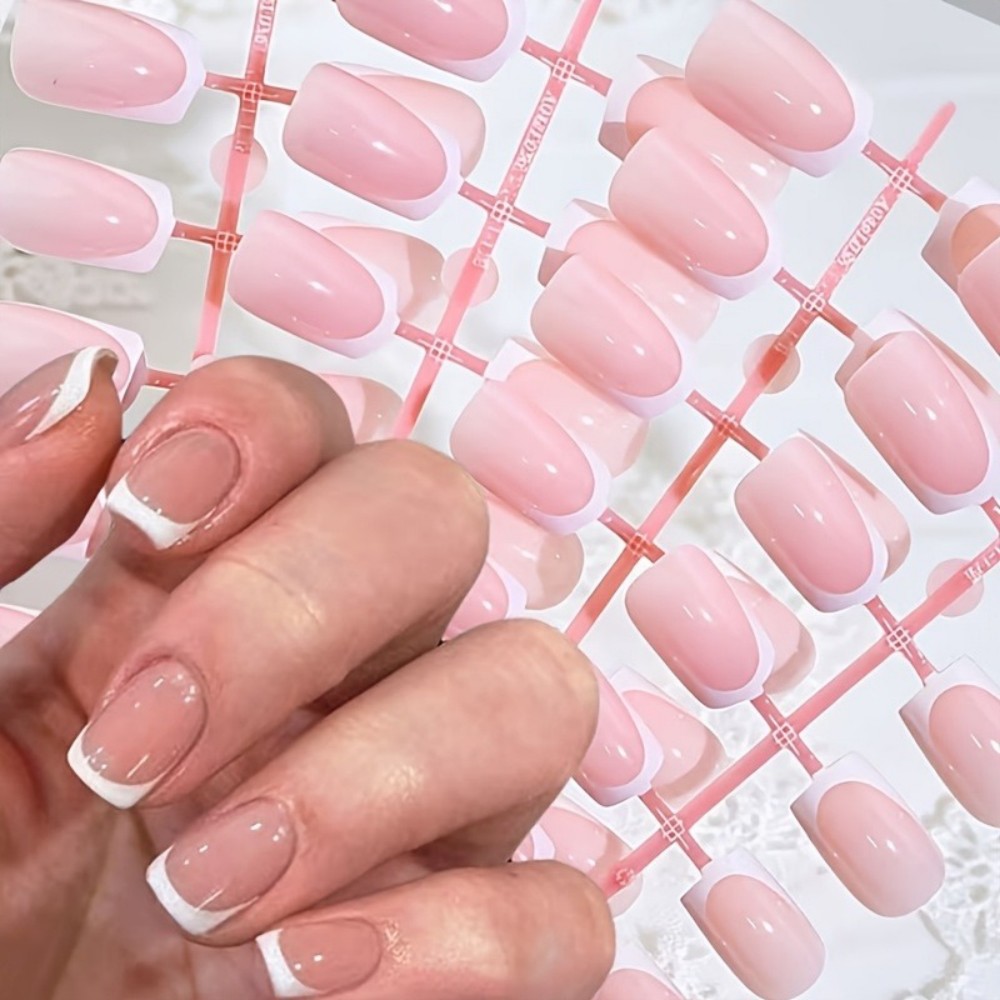 120 шт. коротких квадратных на – обзор и цена Nail Art Pink