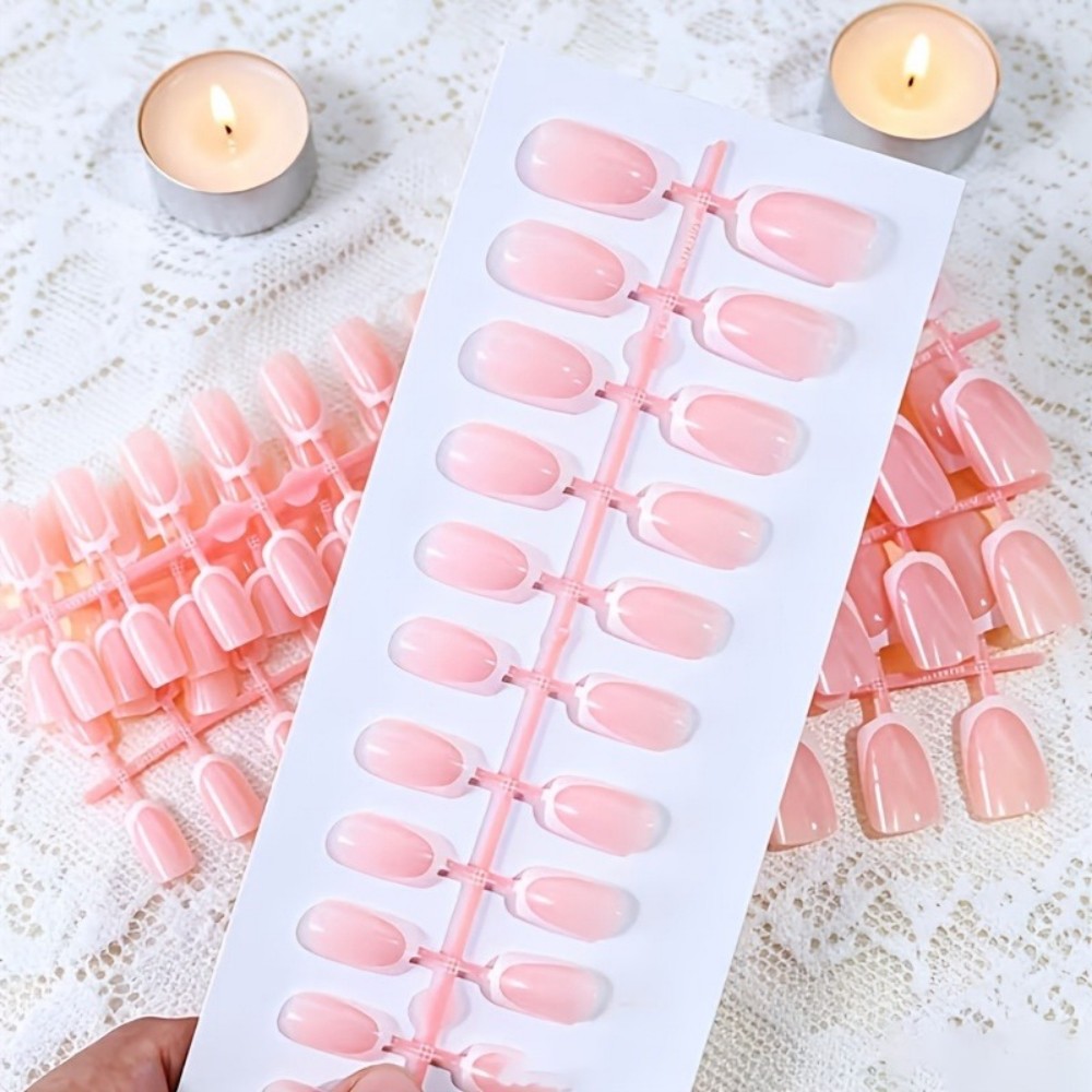 120 шт. коротких квадратных на – обзор и цена Nail Art Pink