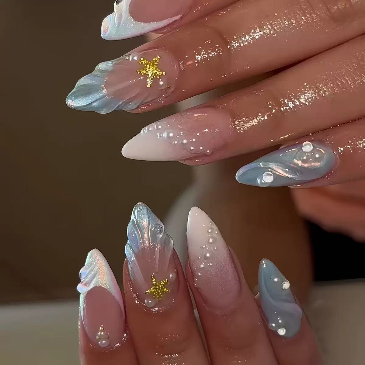 24 шт. коротких овальных 3D-на – обзор и цена Nail Art Ideas
