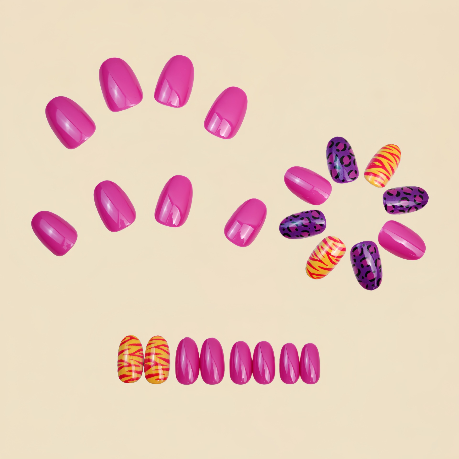 Короткие длинные накладные ног – обзор и цена Press On Nail Set