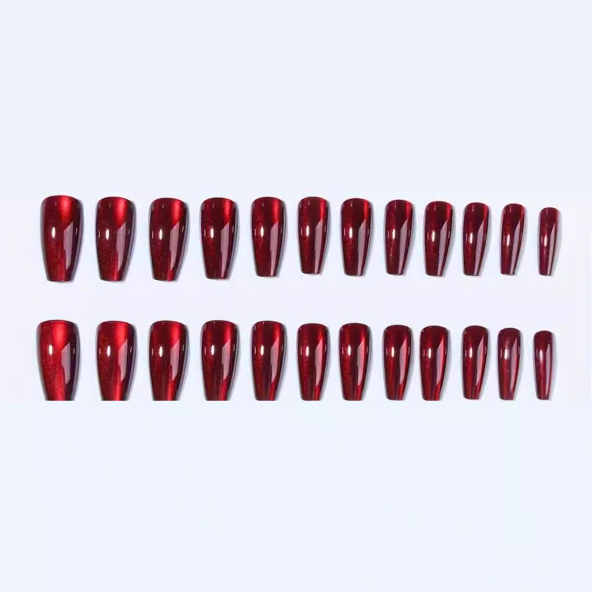 24 шт. красный кошачий глаз но – обзор и цена Nail Art Red Cherry