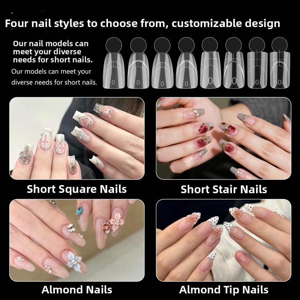 140 шт. матовых двойных форм д – обзор и цена Nail Extension Form