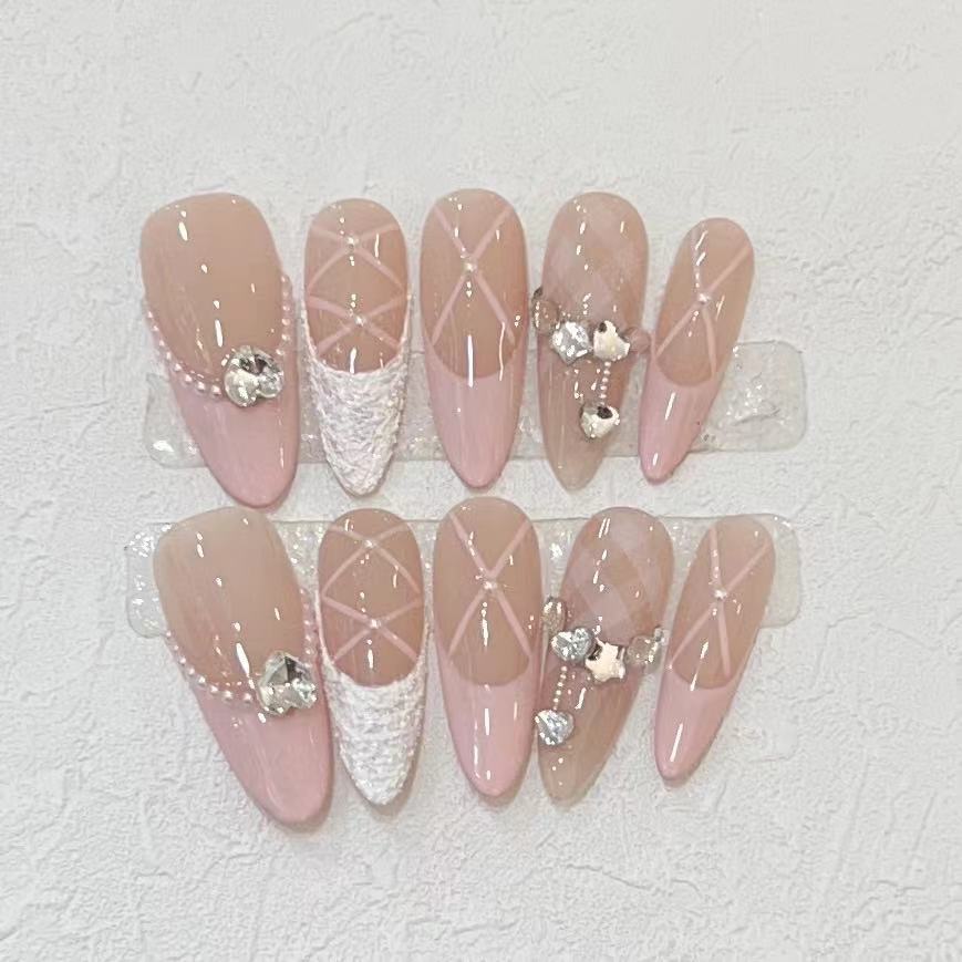 10 шт., ручная работа, накладн – обзор и цена Nail Art Pink