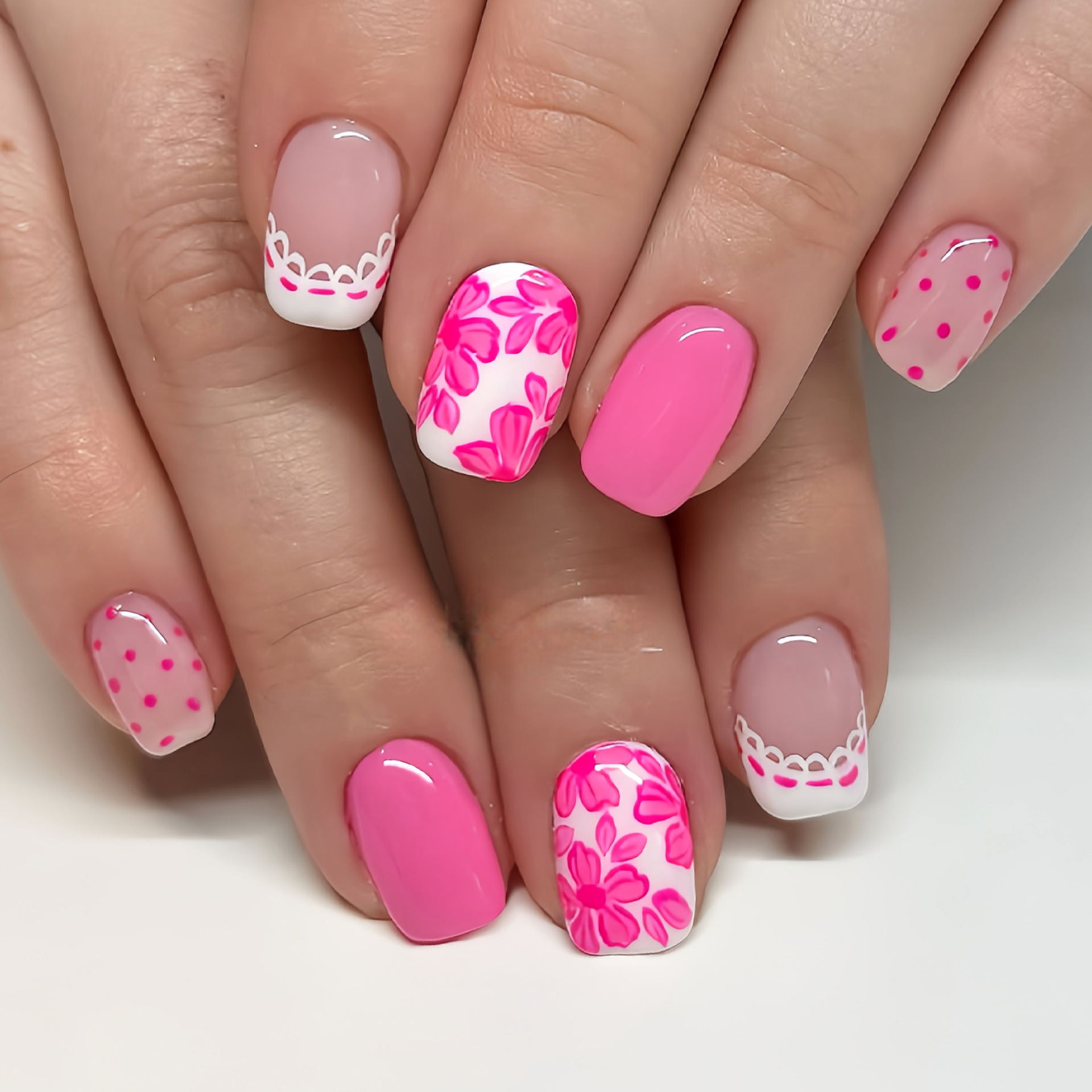 Короткие квадратные накладные  – обзор и цена Press On Nail Set