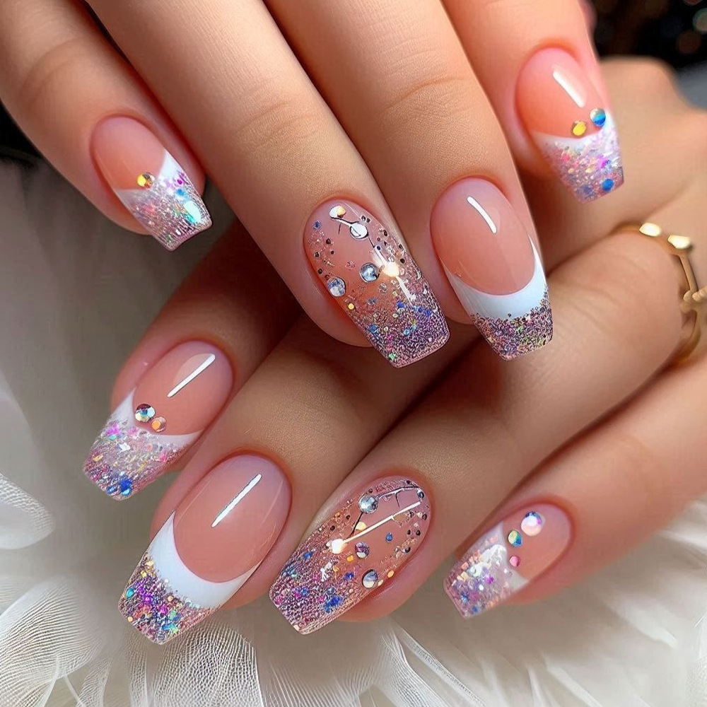 24 шт./компл., короткие средни – обзор и цена Press On Nail Set