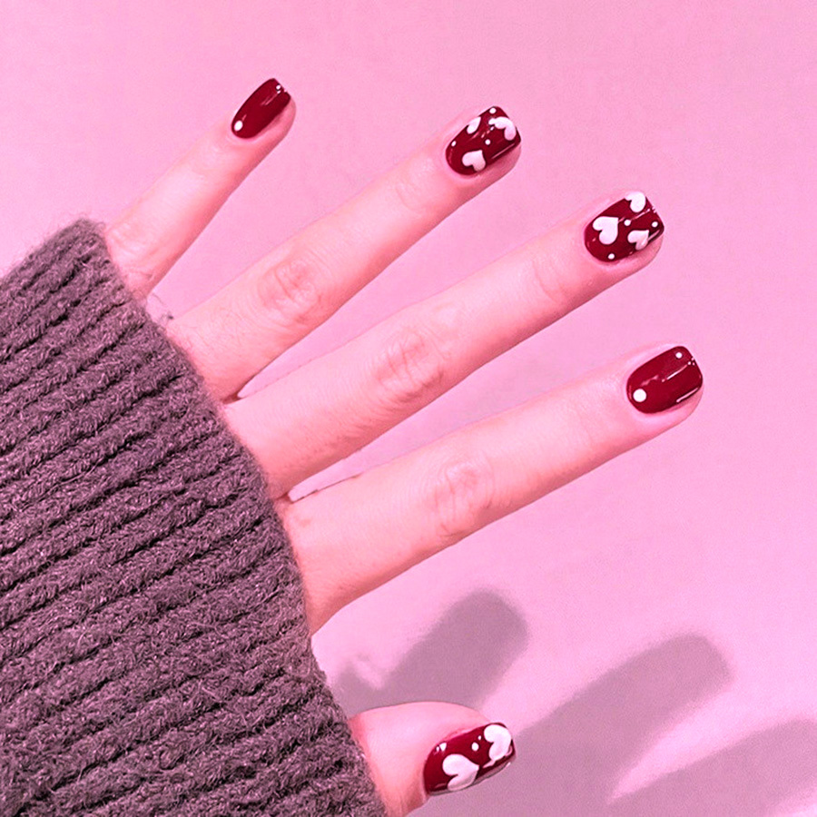 24 шт./набор, короткие квадрат – обзор и цена Press On Nail Set