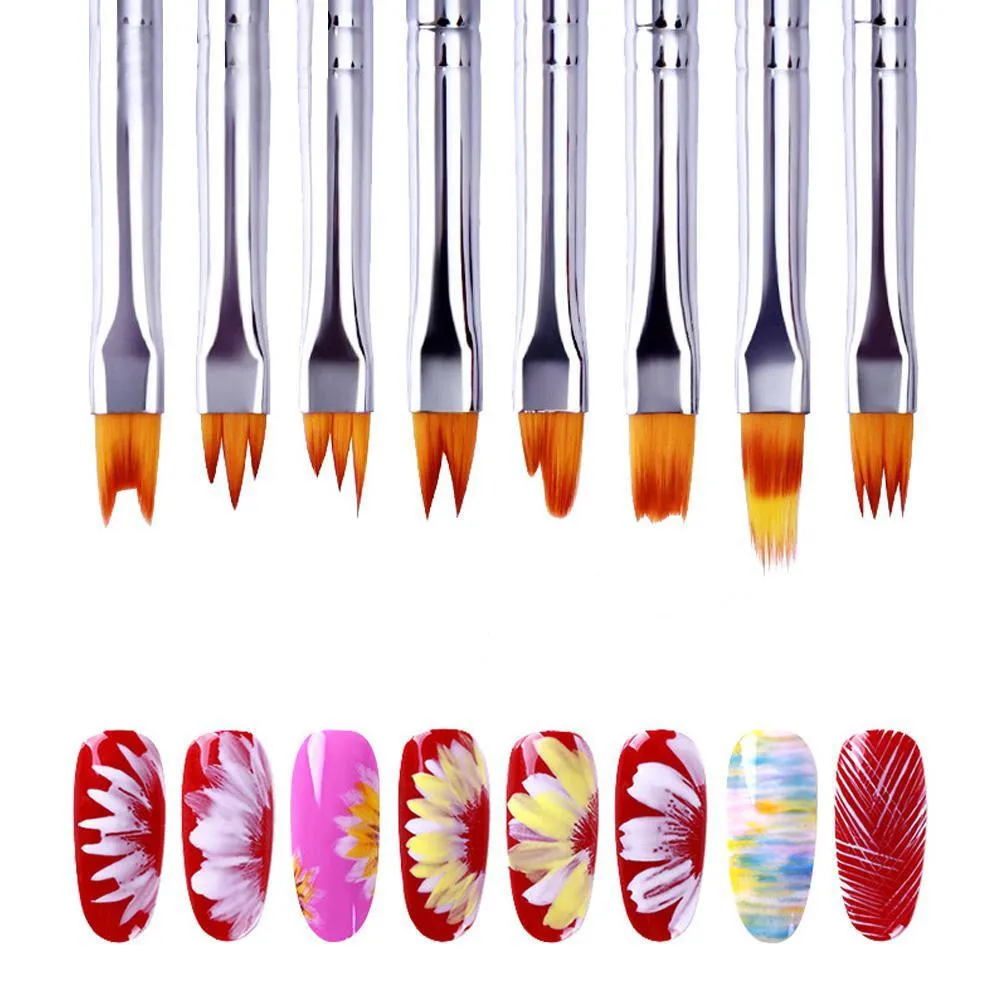 Набор из 8 кистей для нейл-арт – обзор и цена Nail Art Zig Zag