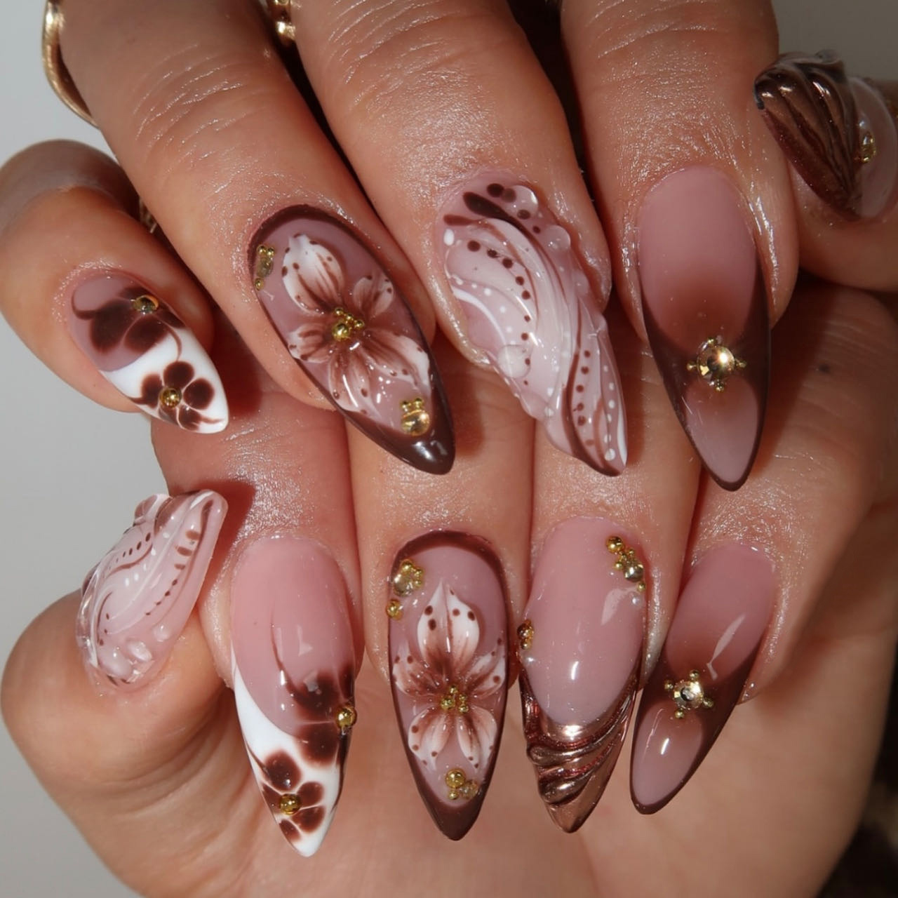 Накладные ногти средней длины  – обзор и цена Press On Nail Set