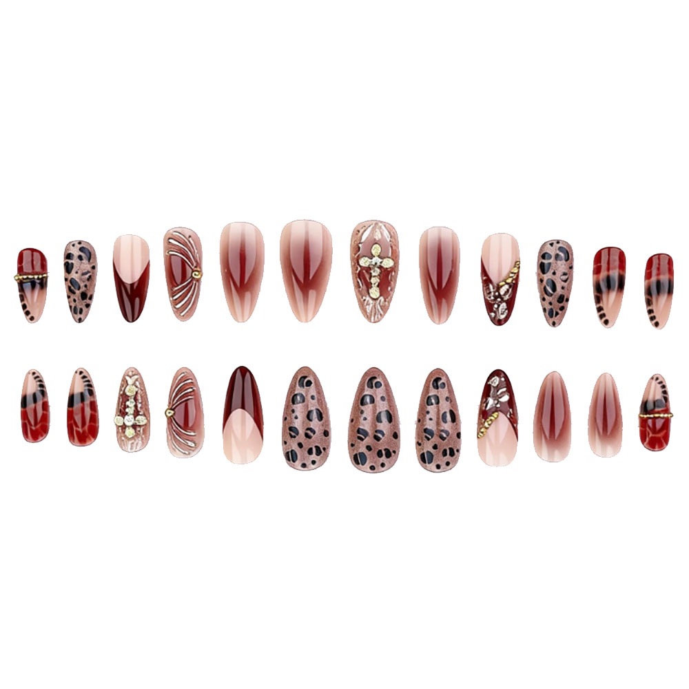 Накладные ногти средней длины  – обзор и цена Press On Nail Set