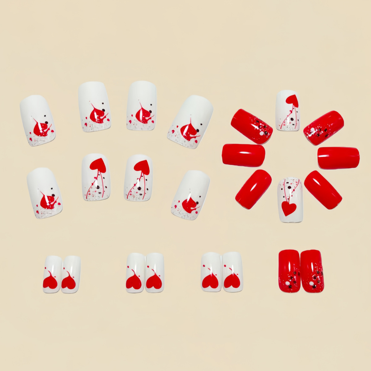 Короткие средние накладные ног – обзор и цена Nail Art Pink