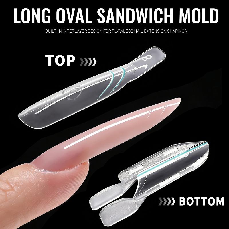Новые двойные формы для наращи – обзор и цена Nail Extension Form