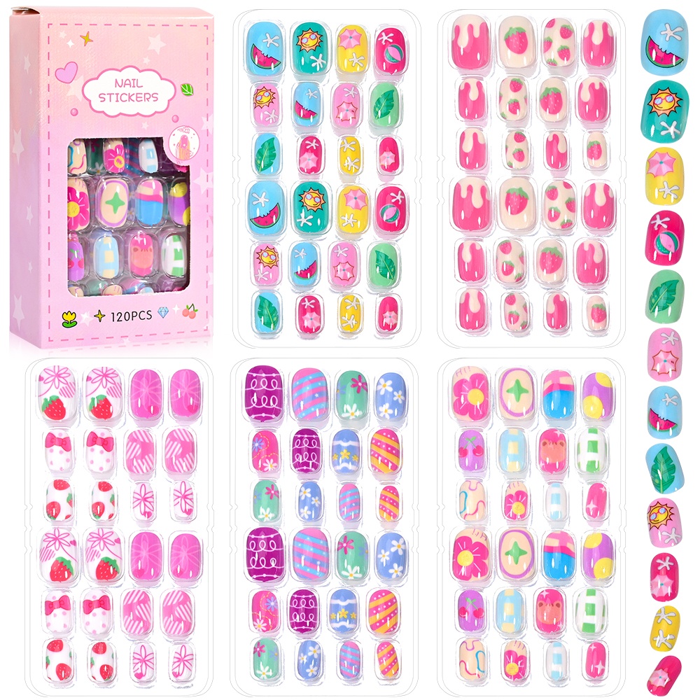 120 шт., 5 комплектов, конфеты – обзор и цена Nail Art Pink