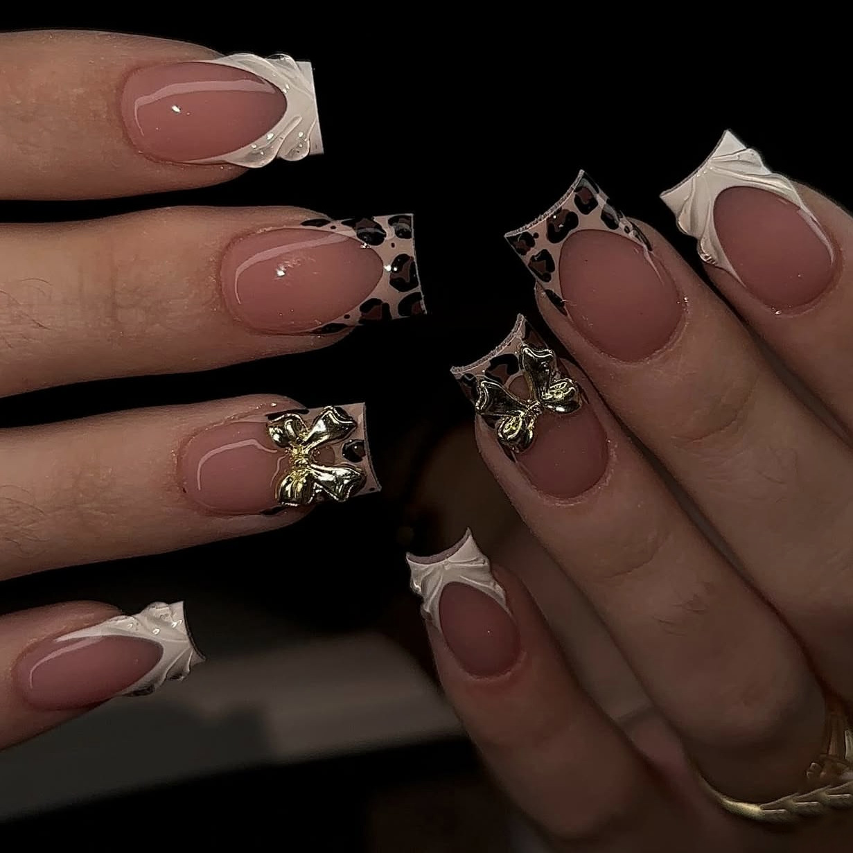 Короткие квадратные накладные  – обзор и цена Press On Nail Set