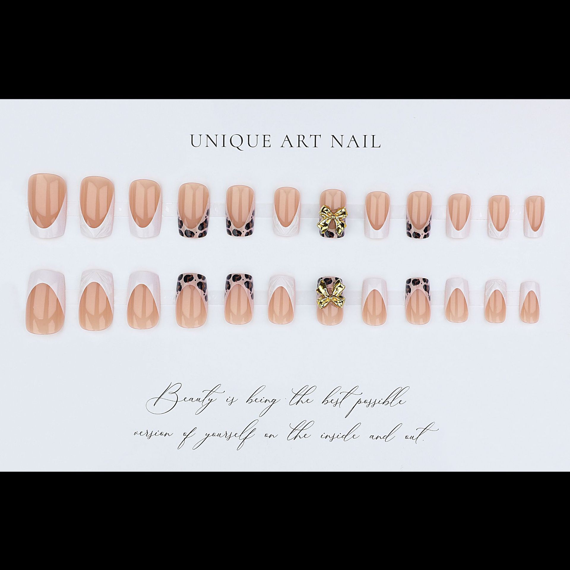 Короткие квадратные накладные  – обзор и цена Press On Nail Set