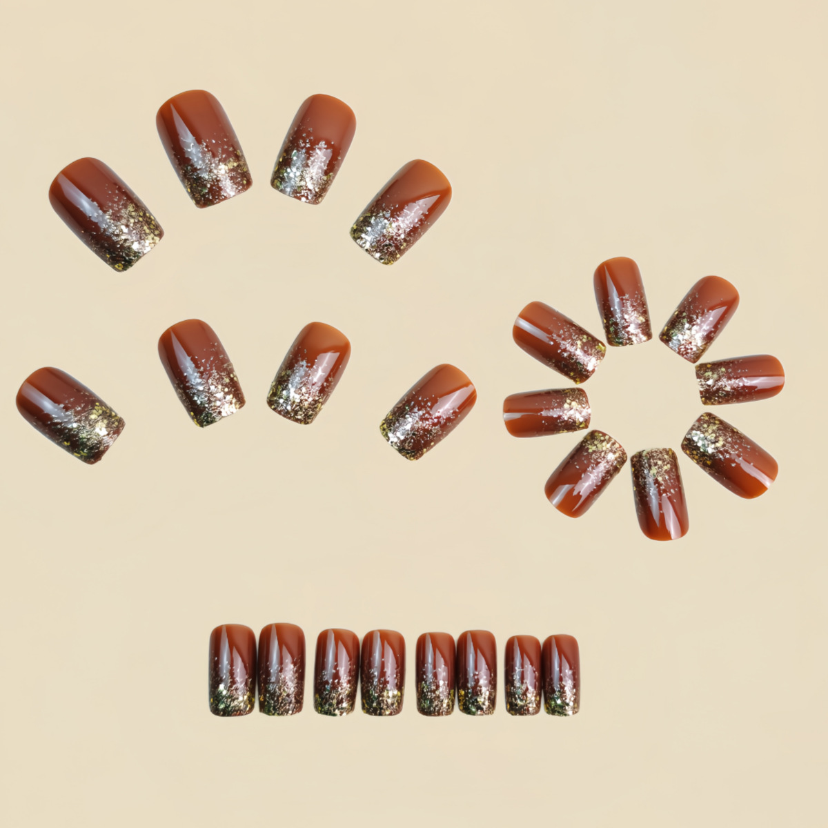Короткие средние накладные ног – обзор и цена Press On Nail Set