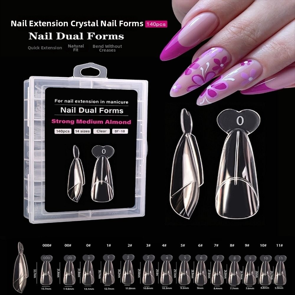 140 шт. 14 размеров, французск – обзор и цена Nail Extension Form