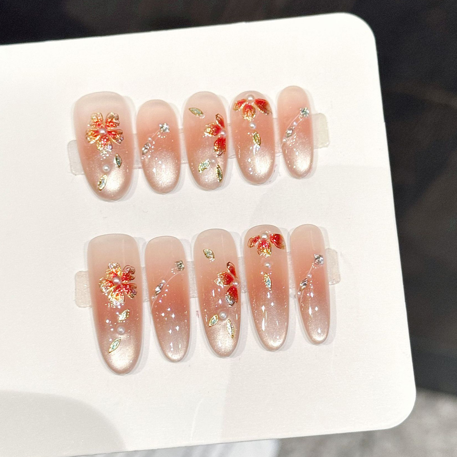 10 шт., накладные ногти ручной – обзор и цена Nail Art Pink