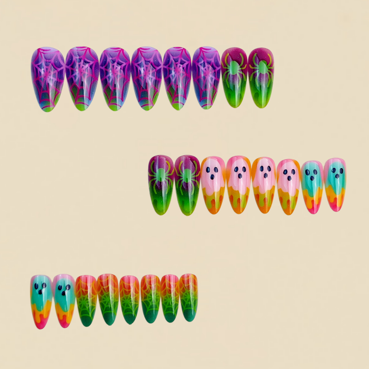 Неоновые градиентные накладные – обзор и цена Nail Art Full Color