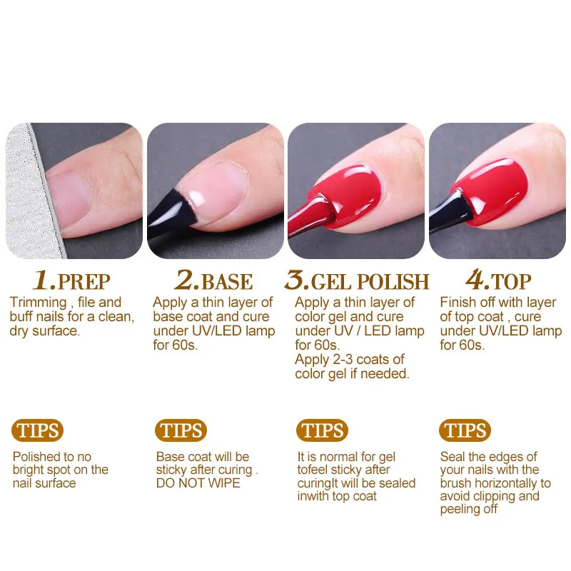Гель-лак Clou Beaute Classic R – обзор и цена Nail Art Red Cherry